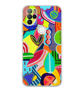PrintiFy Omix X500 ile Uyumlu Retro Color 6  Kamera Korumalı Şeffaf  Kılıf