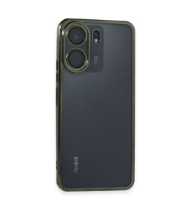 Xiaomi Redmi 13c Kılıf Razer Lensli Silikon - Yeşil