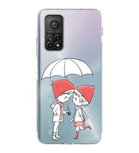 Xiaomi Mi 10T  Kamera Korumalı Kapak Aşk Tasarımlı Şeffaf  Kılıf