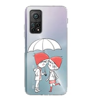 Xiaomi Mi 10T  Kamera Korumalı Kapak Aşk Tasarımlı Şeffaf  Kılıf