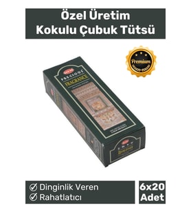 Özel Üretim Dinginlik Veren Meditasyon Çakra Enerji Rahatlatıcı Kokulu Çubuk Tütsü 6 x 20 Adet