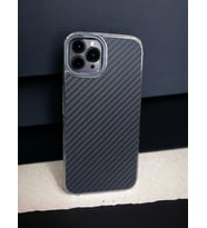 iPhone 13 Pro Max A+ Kalite  Carbon kaplama telefon Kılıfı (Antrasit)