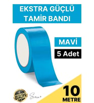 5 Adet 10 mt Mavi Tamir Takviye Kapatıcı Güçlü Onarım Bandı Su Geçirmez Sızdırmaz Dayanıklı Çatlak