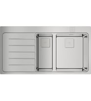 Teka ZENIT RS15 1½B 1D AUTO Ankastre Kumanda Sifonlu Sol Damlalıklı Eviye Paslanmaz Çelik 100 cm 115130002