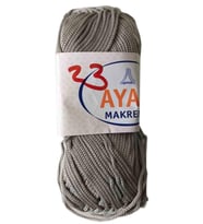 Angel Çanta Aksesuar 100 Gram Polyester Makrome No:23 Gri