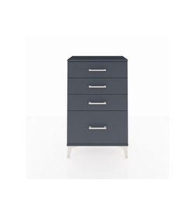 Arges Komodin 4 Çekmeceli 60x30x96 Antrasit-Antrasit