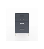 Arges Komodin 4 Çekmeceli 60x30x96 Antrasit-Antrasit