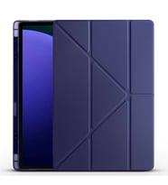 Samsung Galaxy Tab S10 Ultra Uyumlu Kılıf Zore Tri Folding Kalem Bölmeli Standlı Kılıf