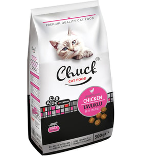 500 Gr Kuru Mama, Kedi, Tavuk Etli x 12 adet