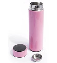 LED Sıcaklık Göstergeli Akıllı Vakumlu Yalıtımlı Termos 500ml (Pembe)