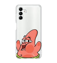 Samsung Galaxy A04S Uyumlu Patrick Star Desenli Şeffaf Telefon Kılıfı