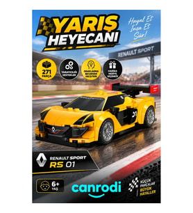 CaDA Renault Sport RS.01 271 Parça Spor Yarış Arabası Block Oyuncak Seti