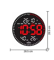 Enarose 3D LED Dijital Duvar Saati AWC25860-2 (8 Farklı Alarmlı)