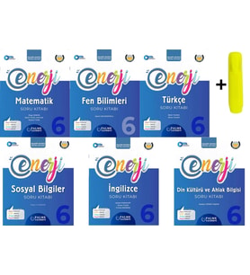 Palme 6.sınıf Enerji Matematik Fen Türkçe Sosyal İngilizce Din Soru Kitabı *yeni*
