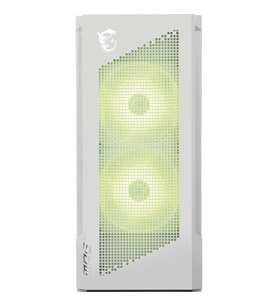 MSI MPG VELOX 300R BEYAZ TEMPERLİ 2 X 120 MM ARGB 1X 120MM FAN GAMİNG BİLGİSAYAR KASASI
