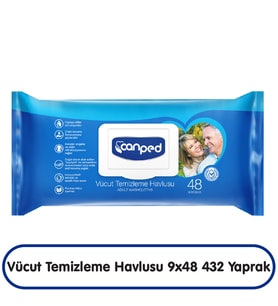 Canped Vücut Temizleme Havlusu 48x9 432 Yaprak