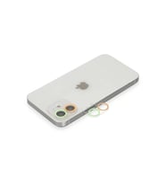 İphone 11 Renkli Kamera Lens Koruma Cam - Turuncu-Yeşil