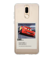 Huawei Mate 10 Lite Uyumlu Cars Mcqueen Desenli Şeffaf Telefon Kılıfı