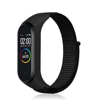 Xiaomi Mi Band 3 Uyumlu Kordon Hasır Örgü Cırt Cırtlı Terletmeyen Zore KRD-03 Kumaş Kayış
