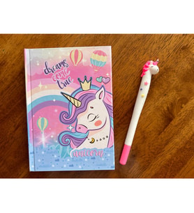 Dreams Unicorn Temalı Defter ve Jel Kalem Seti