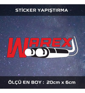 warex etiket sticker - 2 adet çıkartma araba motosiklet kask atv tablet pc buzdolabı otomobil bilgisayar uyumlu
