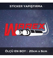 warex etiket sticker - 2 adet çıkartma araba motosiklet kask atv tablet pc buzdolabı otomobil bilgisayar uyumlu