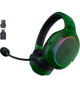 Razer Barracuda X Phantom Green Edition - Kablosuz Çoklu Platform Oyun Kulaklığı (285G, Triforce 40M (Çok Renkli)