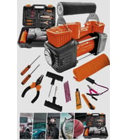Pro Seri Çelik Gövde Çift Pistonlu 12 V 150 Psi Dakikada 85 Lt Araç Araba Lastik Bot Şişirme
