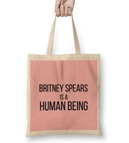 Britney Spears İs A Guman Bing Bez Çanta Uzun Saplı