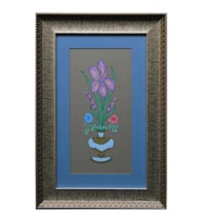 e38 EL İŞÇİLİĞİ VAZOLU ŞÜKÛFE TABLO 52 * 35 cm - 1339