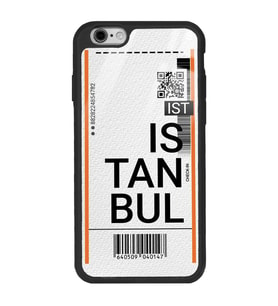 iPhone 6 Plus Uyumlu Bilet Tasarımlı Glossy Telefon Kılıfı