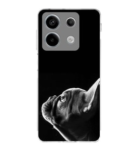 PrintiFy Xiaomi Redmi Note 13 Pro 5G ile Uyumlu Köpek 1 Kamera Korumalı Şeffaf Kılıf