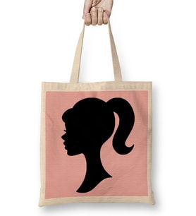 Barbie Head Logo Bez Çanta Uzun Saplı