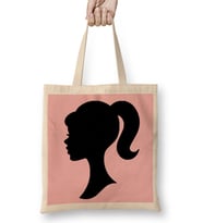 Barbie Head Logo Bez Çanta Uzun Saplı