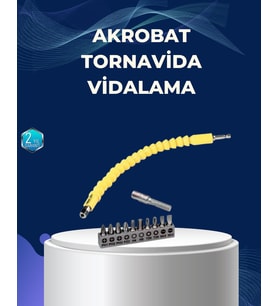 Northcity 12'li Akrobat Vidalama Seti Esnek Uç - Çok Yönlü Kullanım ve İdeal Çözüm