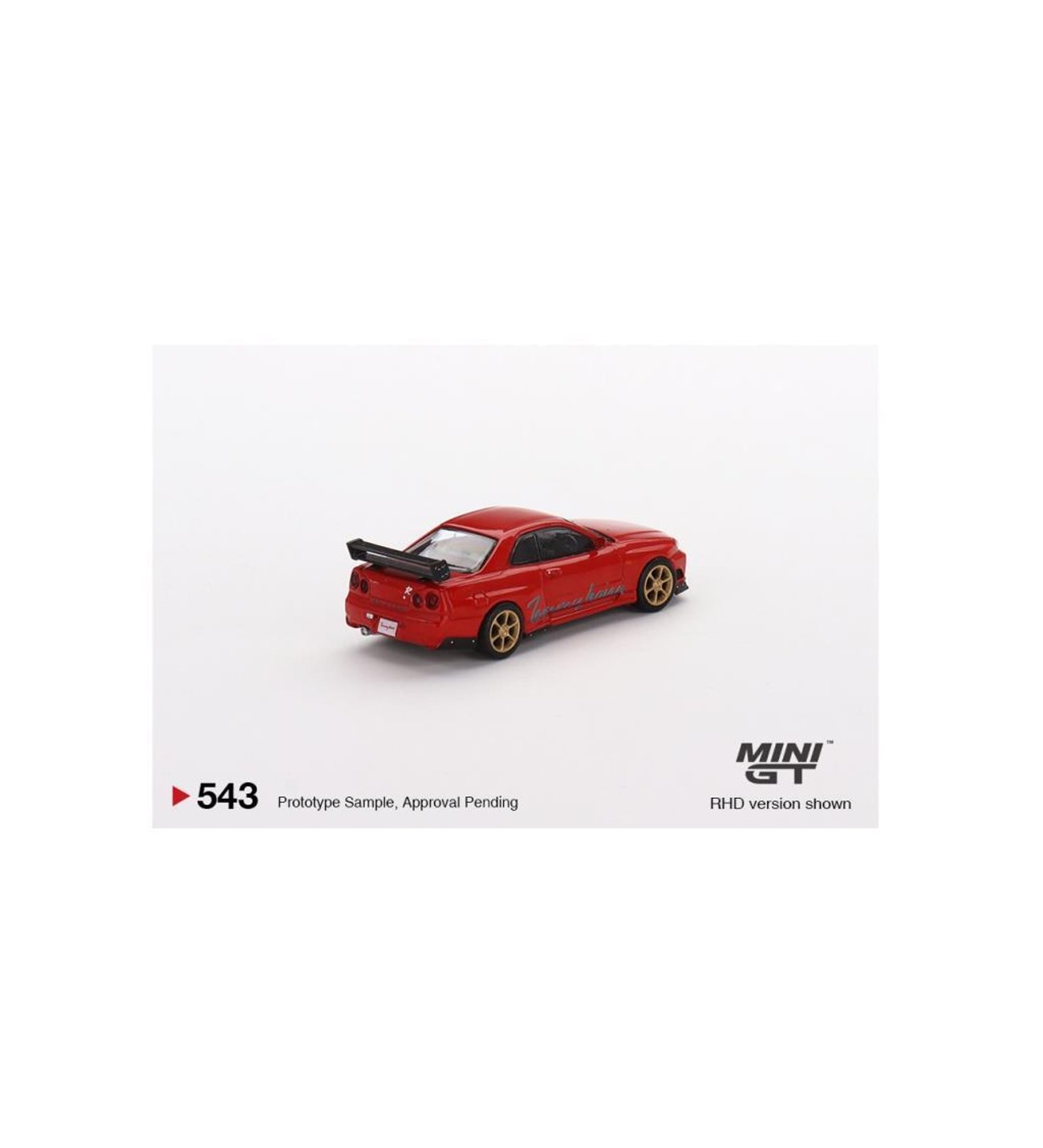 Mini GT 543 Nissan GT-R (R34) Tommykaira R-z Red 1/64 Model Araba