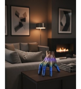 3D Rengarenk El Dekoratif Heykel 27X22 Cm Büyük Boy Modern Tasarım