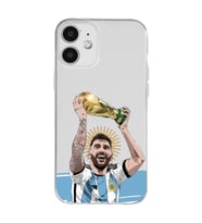 Iphone 12 Uyumlu Lionel Messi Arjantin Tasarımlı Şeffaf Telefon Kılıfı