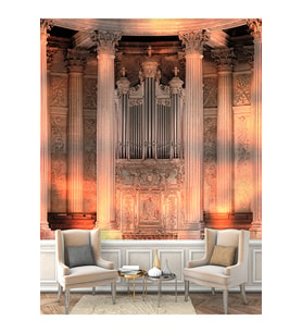 Dreamwall Saray Desenli Isı Ve Ses Yalıtımlı Sağlıklı Tekstil Duvar Kağıdı (Çok Renkli)
