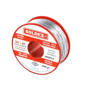 Soldex Lehim Teli 200 Gr 0.75mm Sn:60 - Pb:40 60/40