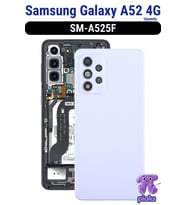 Samsung Galaxy A52 4G Arka Kapak Pil Batarya Kapağı Kamera Lensli SM-A525F Uyumlu