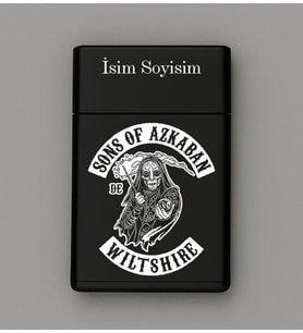 Sons of Azkaban Desenli Metal Tabaka – Kişiye Özel İsimli Hediyelik