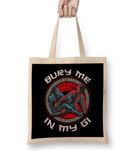 Bury Me In My Gi Brazil Jiu Jitsu MMA Martial Arts Bez Çanta Uzun Saplı