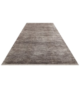 Makine Kaymaz Yıkanabilir Antrasit Modern Viskon Salon Mutfak Halısı Koridor Halısı Yolluk lug plain d.