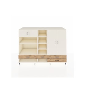 Kronos Dolap 12 Raflı 4 Çekmeceli 4 Kapaklı 220x59x163 Aytaşı-Aytaşı/Çam