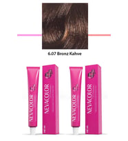 2 li Set Premium 6.07 Bronz Kahve - Kalıcı Krem Saç Boyası 2 X 50 g Tüp