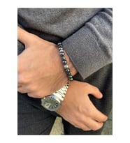 A+ KALİTE  Gücün ve Enerjinin Simgesi: Hematit Doğal Taş Bileklik > Sertifikalı - Handcrafted