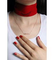 925 Ayar Gümüş Melek Kanadı Kolye