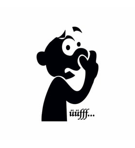 Üff Koku Klozet Sticker Siyah 14x20 cm