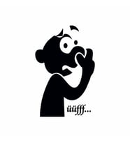 Üff Koku Klozet Sticker Siyah 14x20 cm